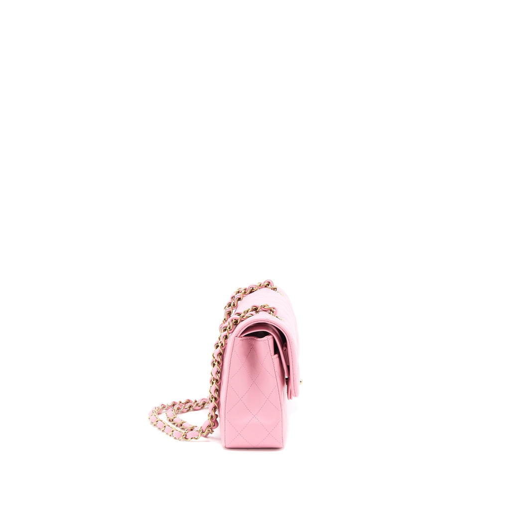 chanel-small-classic-flap-bag-lambskin-pink-lghw-microchip-1
