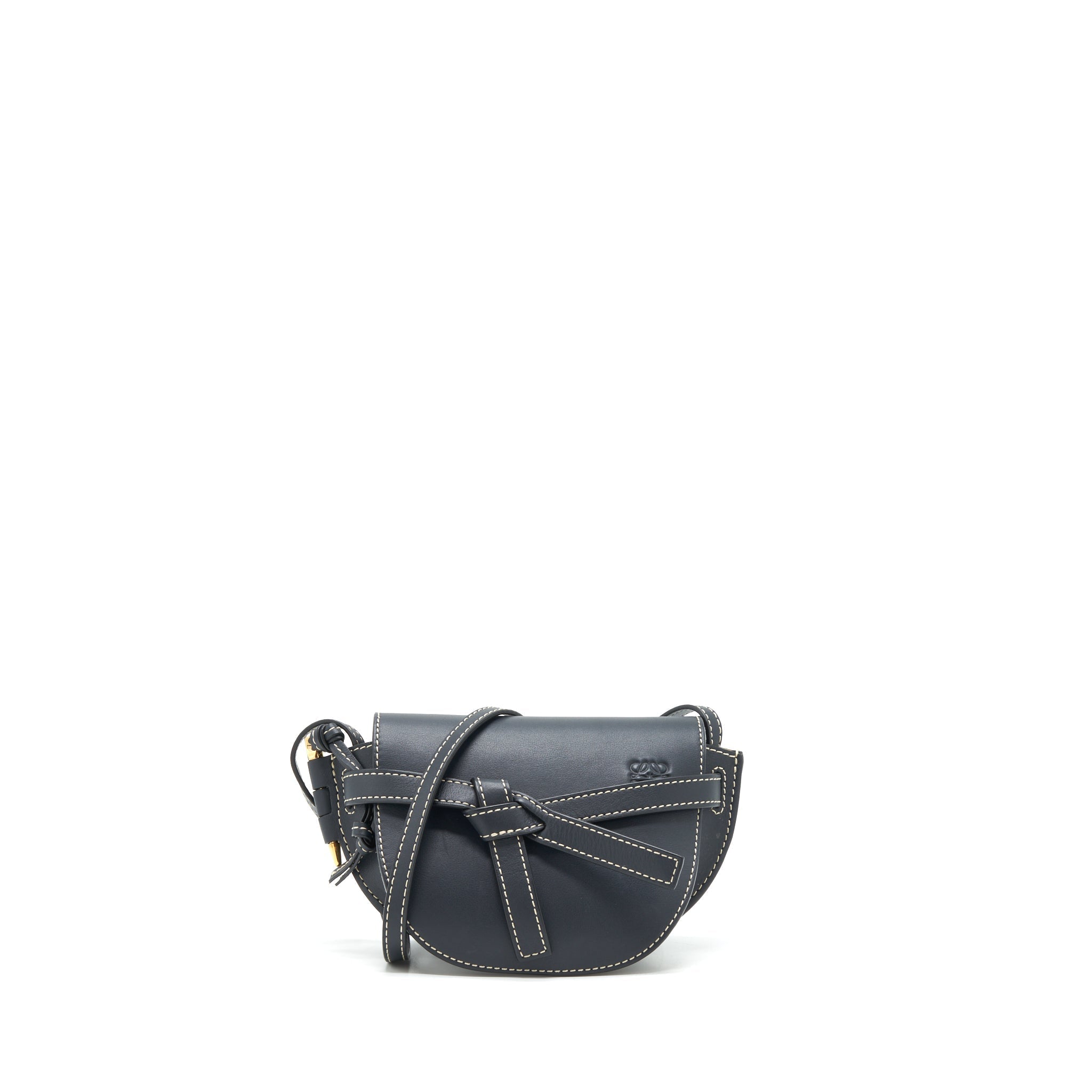 loewe-mini-gate-dual-bag-calfskin-black-ghw