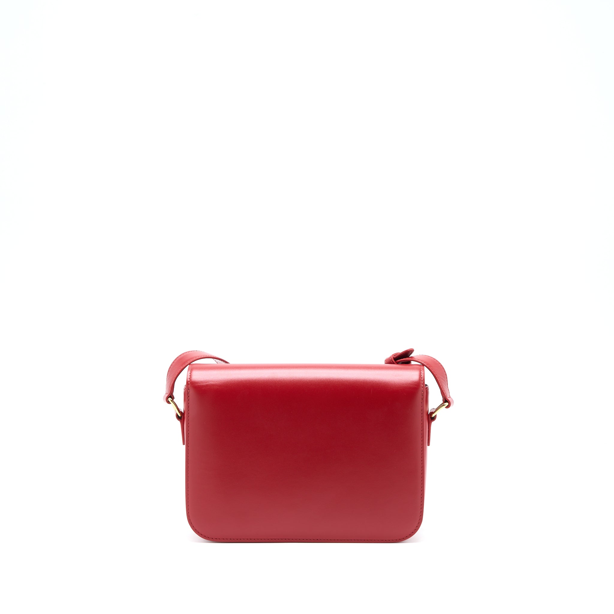 celine-medium-classique-triomphe-bag-shiny-calfskin-red-ghw