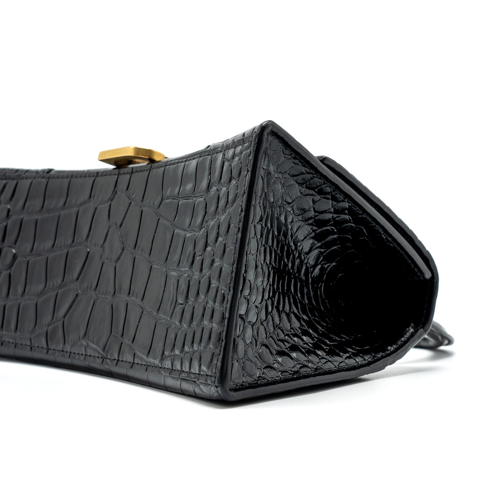 balenciaga-small-hourglass-bag-croc-embossed-leather-black-ghw