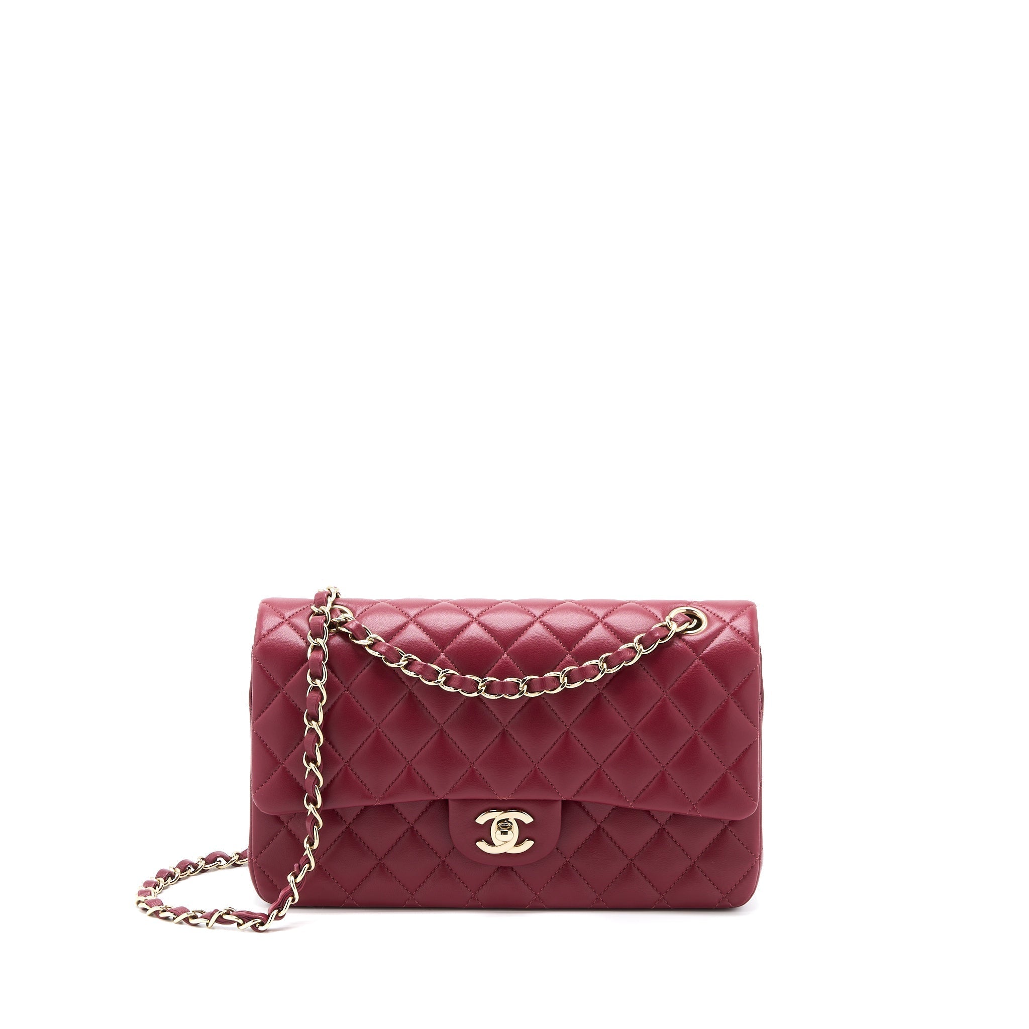 copy-of-chanel-medium-classic-flap-bag-lambskin-dark-red-lghw-microchip