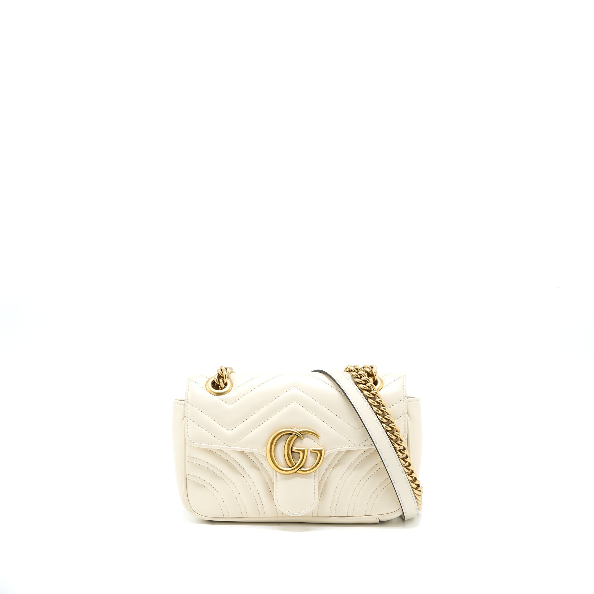 gucci-mini-marmont-calfskin-white-ghw