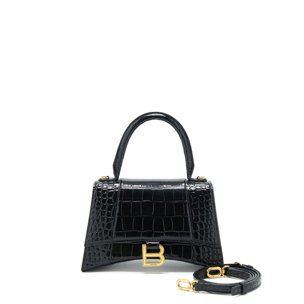 balenciaga-hourglass-s-croc-embossed-leather-handbag-black-ghw