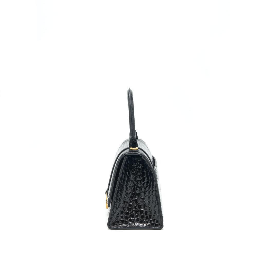 balenciaga-hourglass-s-croc-embossed-leather-handbag-black-ghw