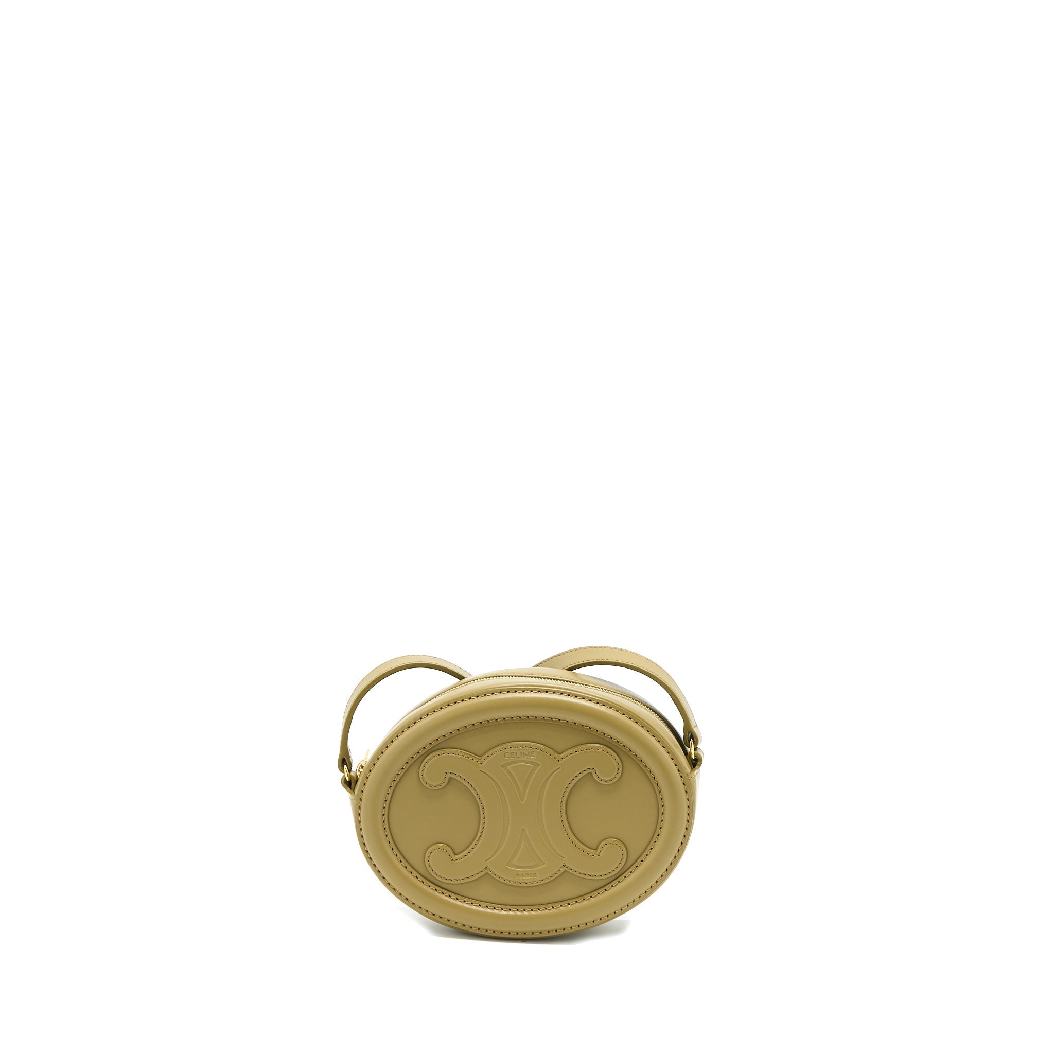 celine-crossbody-oval-purse-calfskin-olive-ghw-1