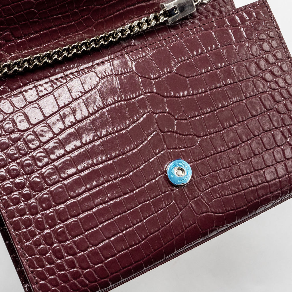 saint-laurent-ysl-kate-bag-croc-embossed-calfskin-burgundy-shw
