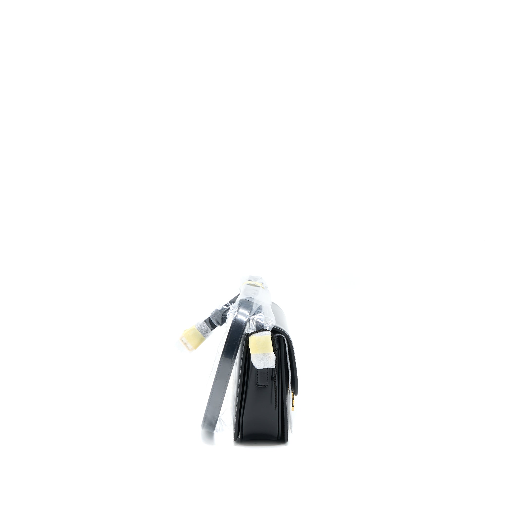 celine-teen-triomphe-shoulder-bag-calfskin-black-ghw