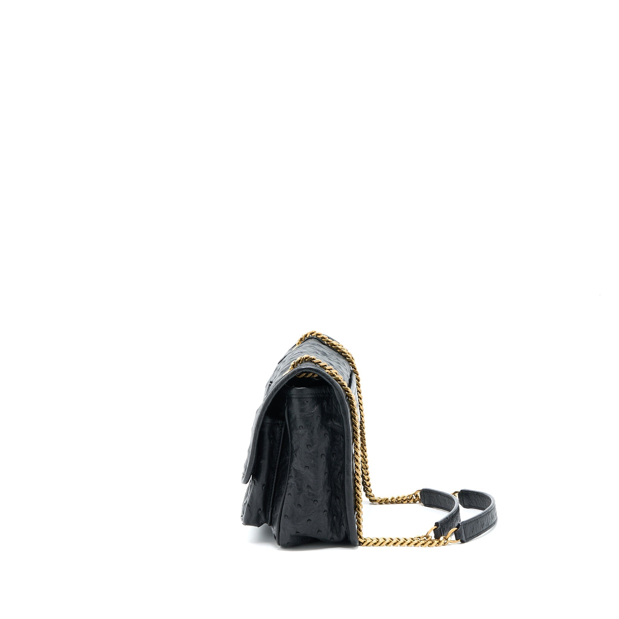 saint-laurent-niki-baby-ostrich-black-ghw
