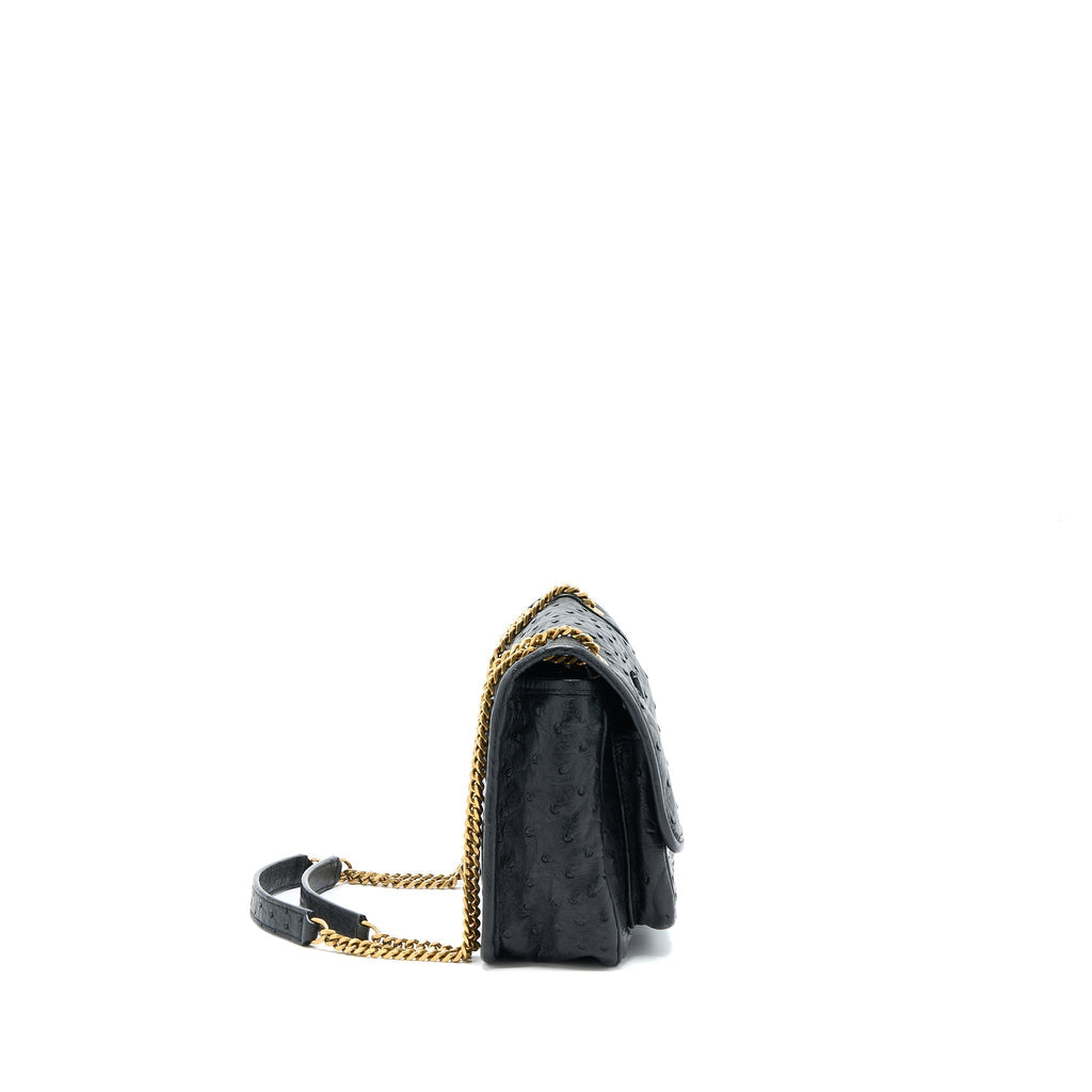 saint-laurent-niki-baby-ostrich-black-ghw