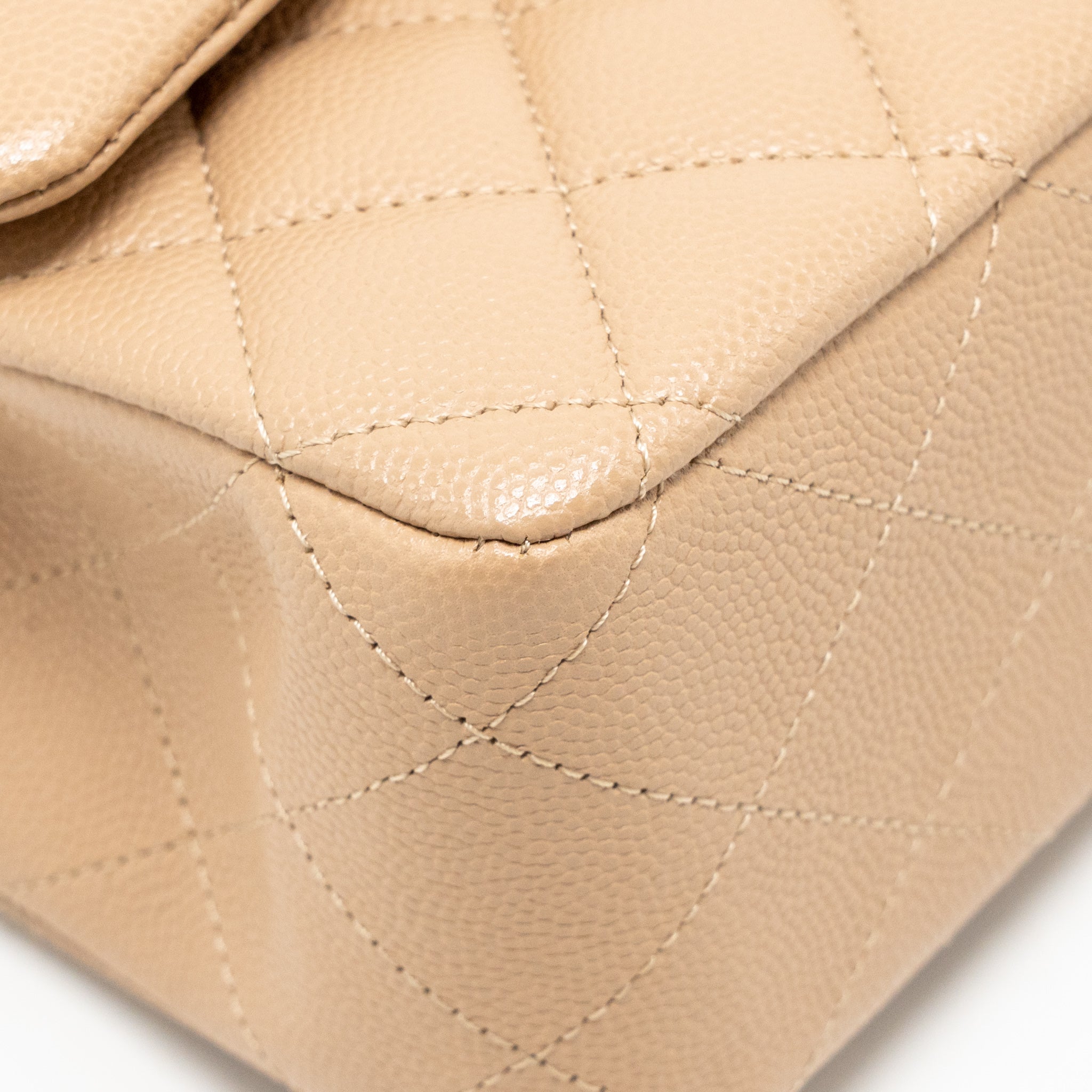 chanel-medium-classic-double-flap-bag-dark-beige-lghw