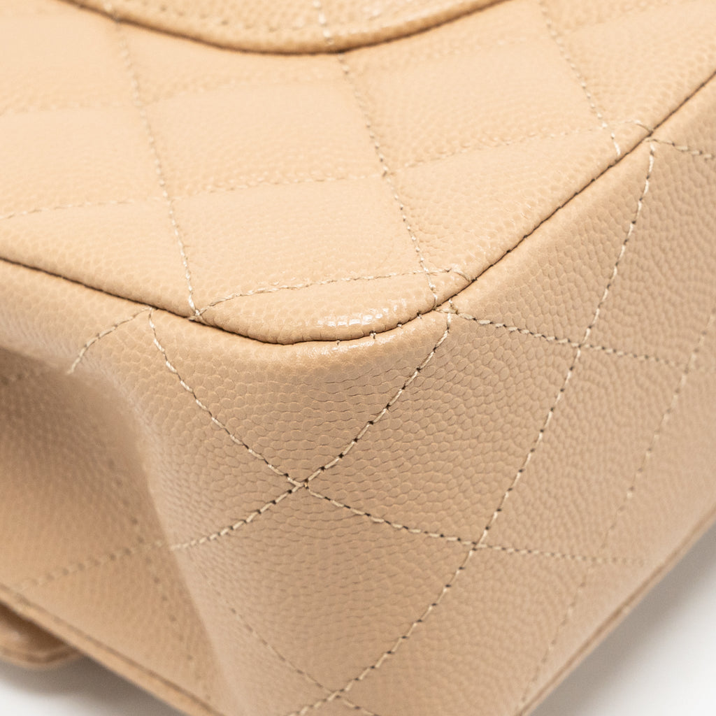 chanel-medium-classic-double-flap-bag-dark-beige-lghw