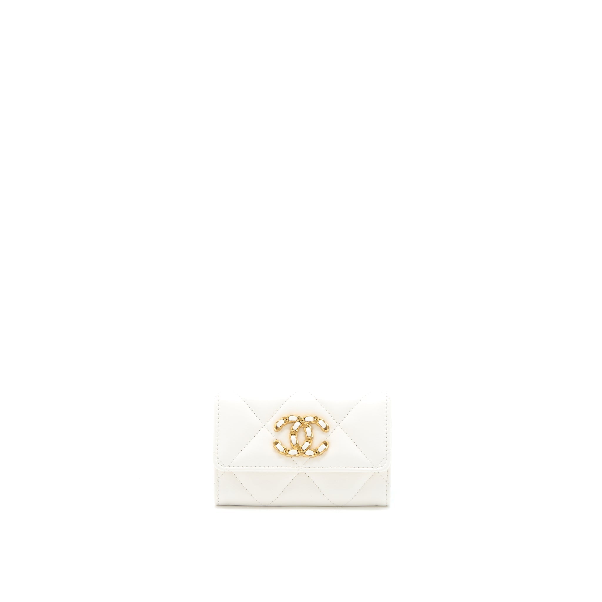 chanel-19-flap-card-holder-lambskin-white-brushed-ghw-microchip