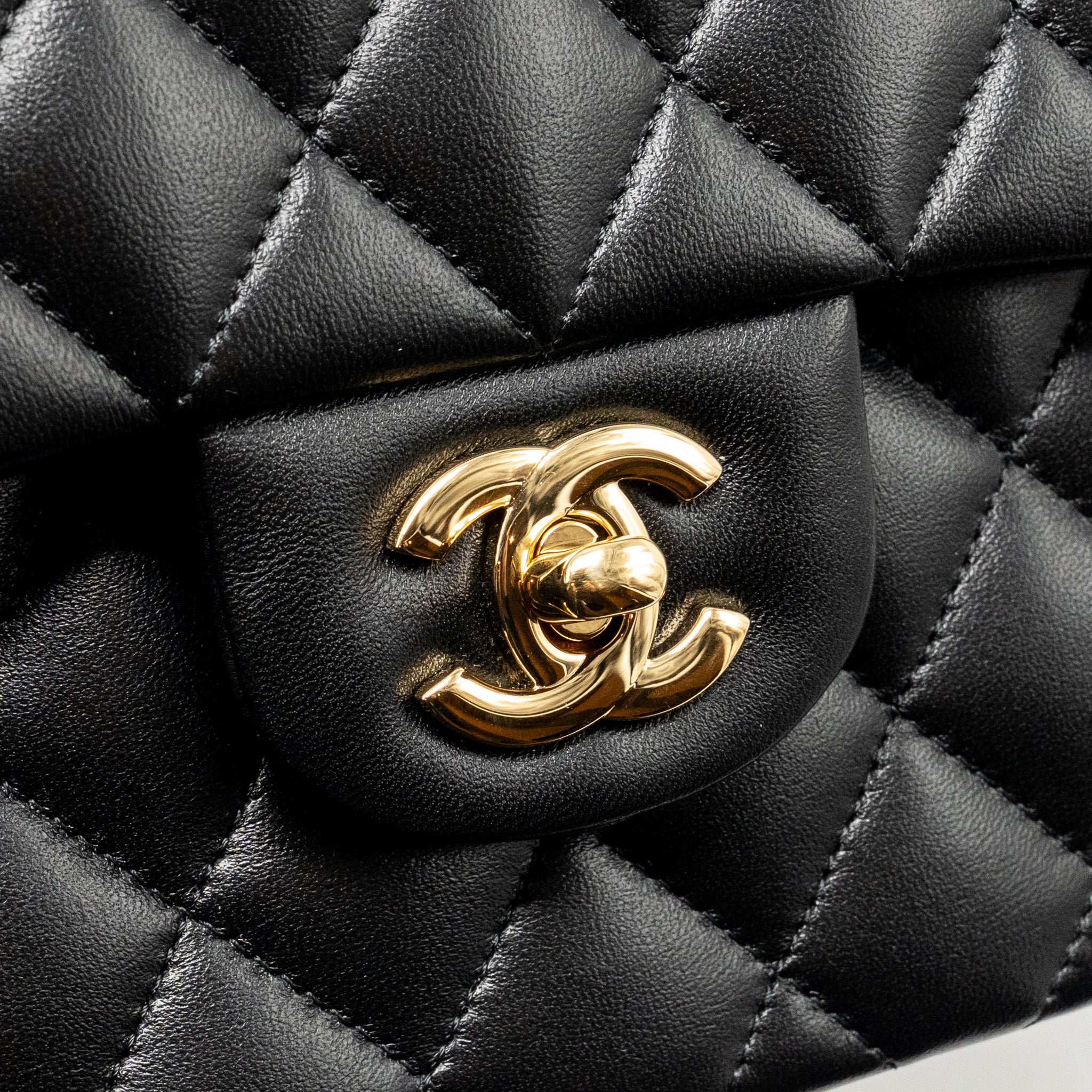 chanel-small-classic-double-flap-bag-lambskin-black-lghw-microchip