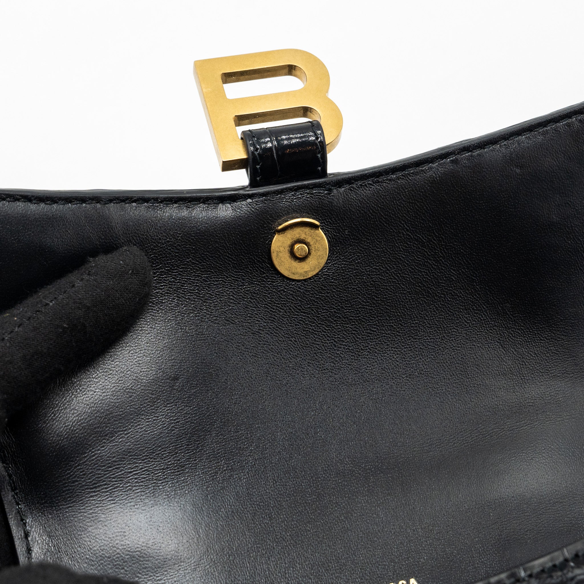 balenciaga-hourglass-xs-handbag-crocodile-embossed-black-ghw