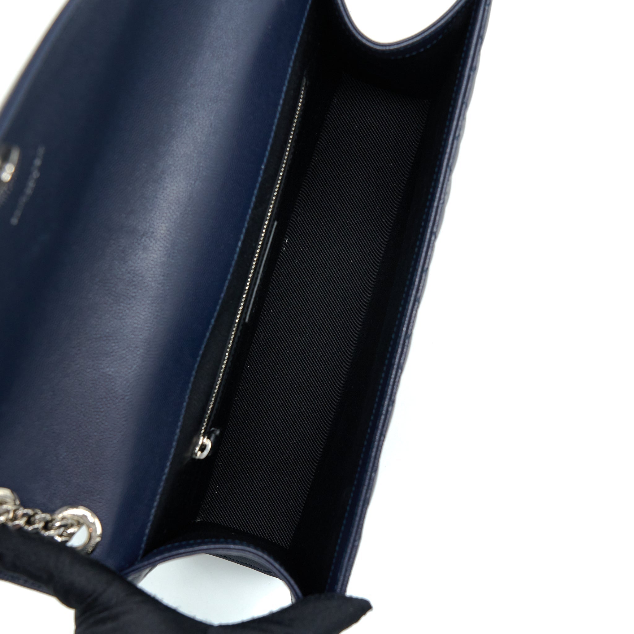 saint-laurent-envelop-shoulder-bag-calfskin-navy-shw