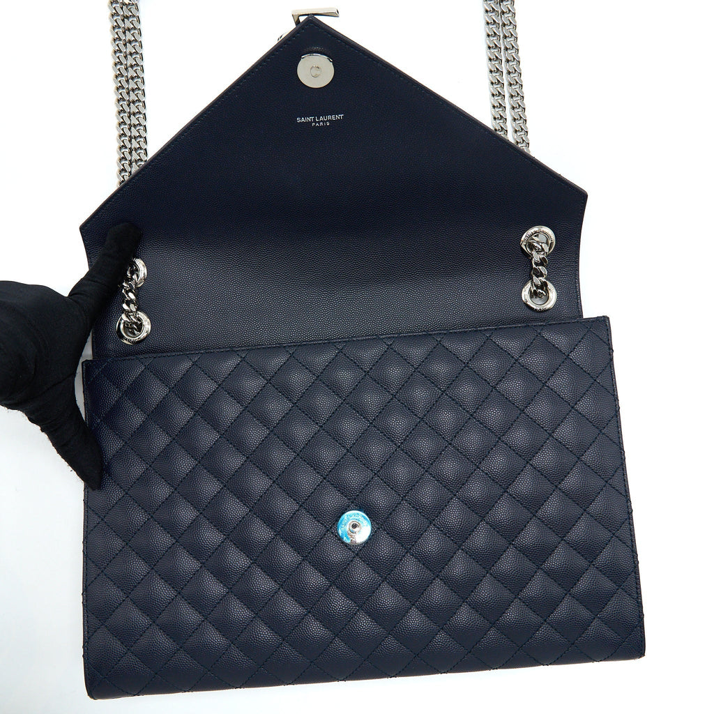 saint-laurent-envelop-shoulder-bag-calfskin-navy-shw