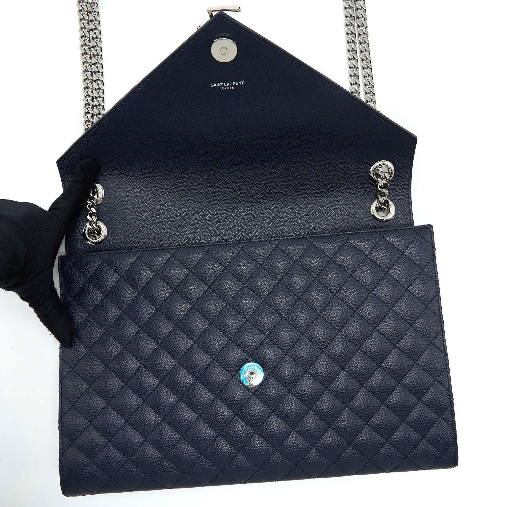 saint-laurent-envelop-shoulder-bag-calfskin-navy-shw
