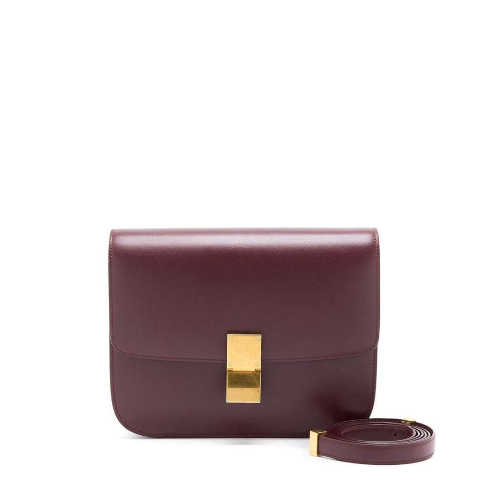 celine-classic-medium-box-calfskin-burgundy-ghw