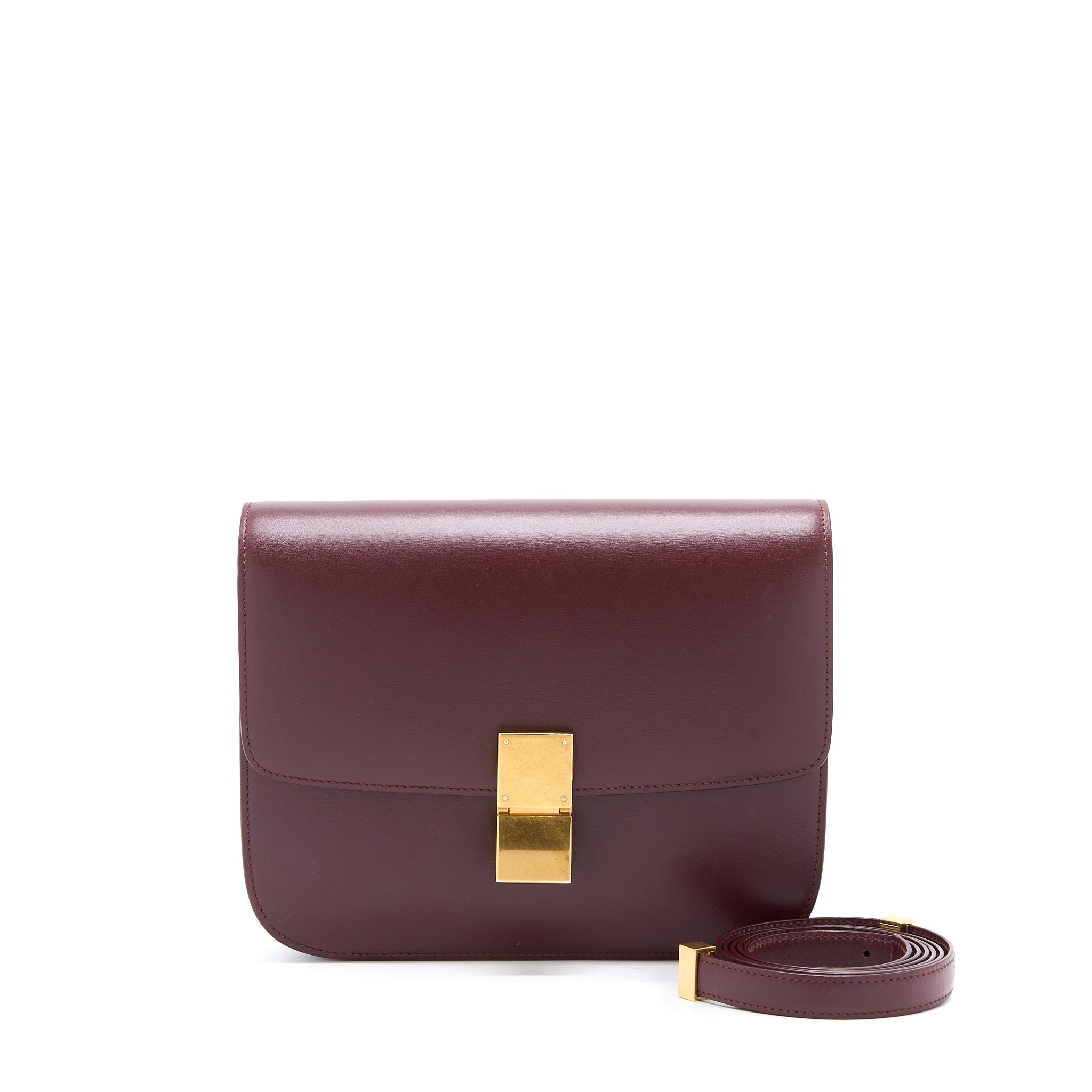celine-classic-medium-box-calfskin-burgundy-ghw