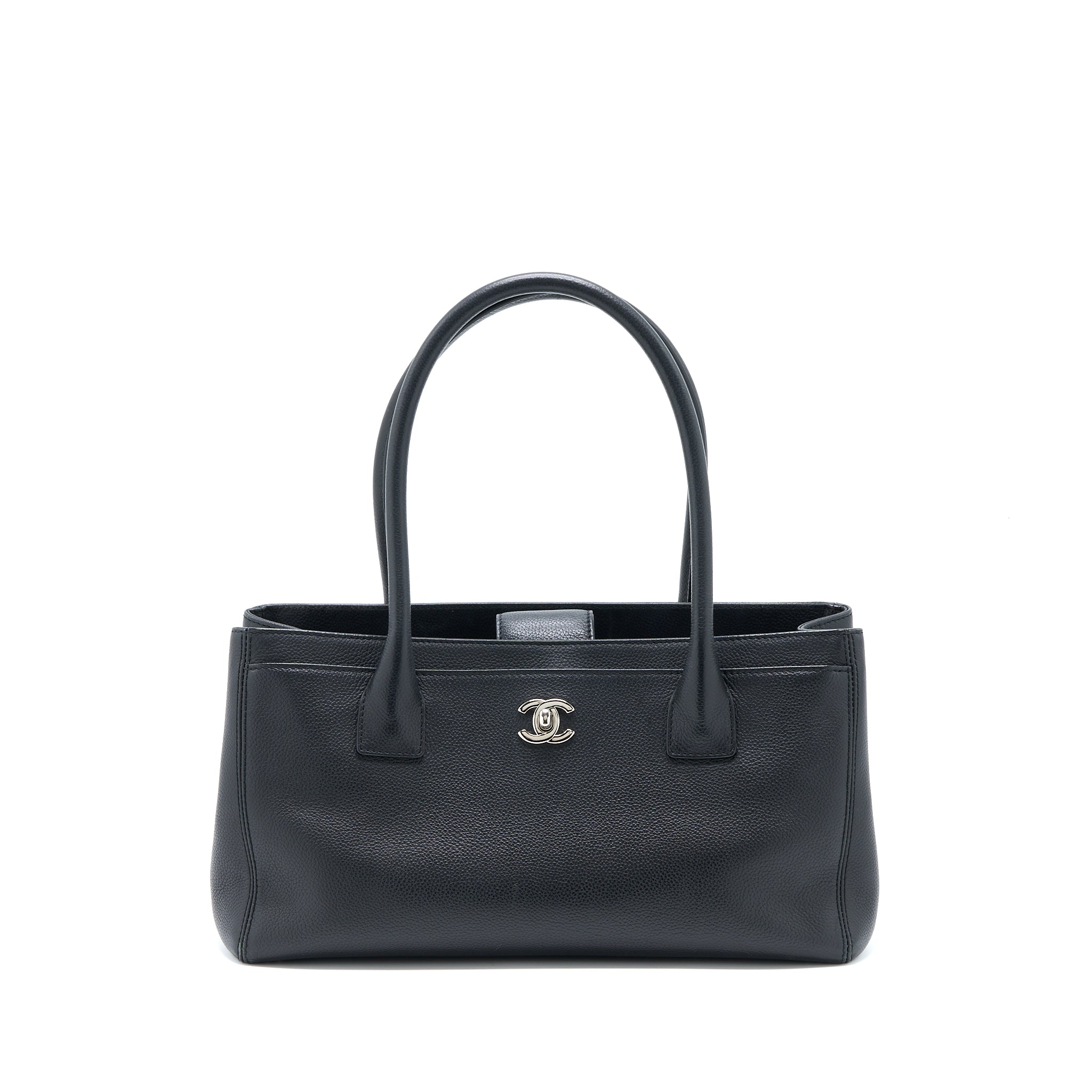 chanel-cerf-tote-bag-grained-calfskin-black-shw