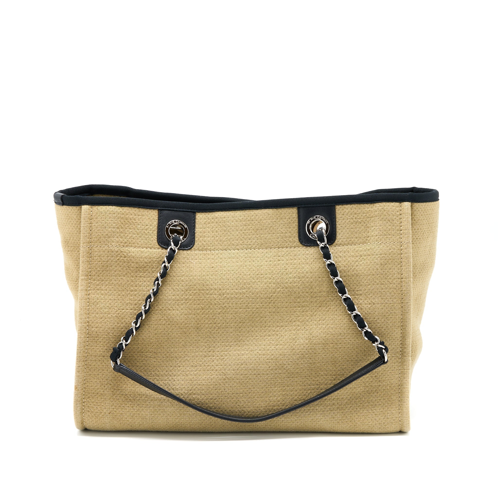 chanel-deauville-tote-canvas-dark-beige-shw