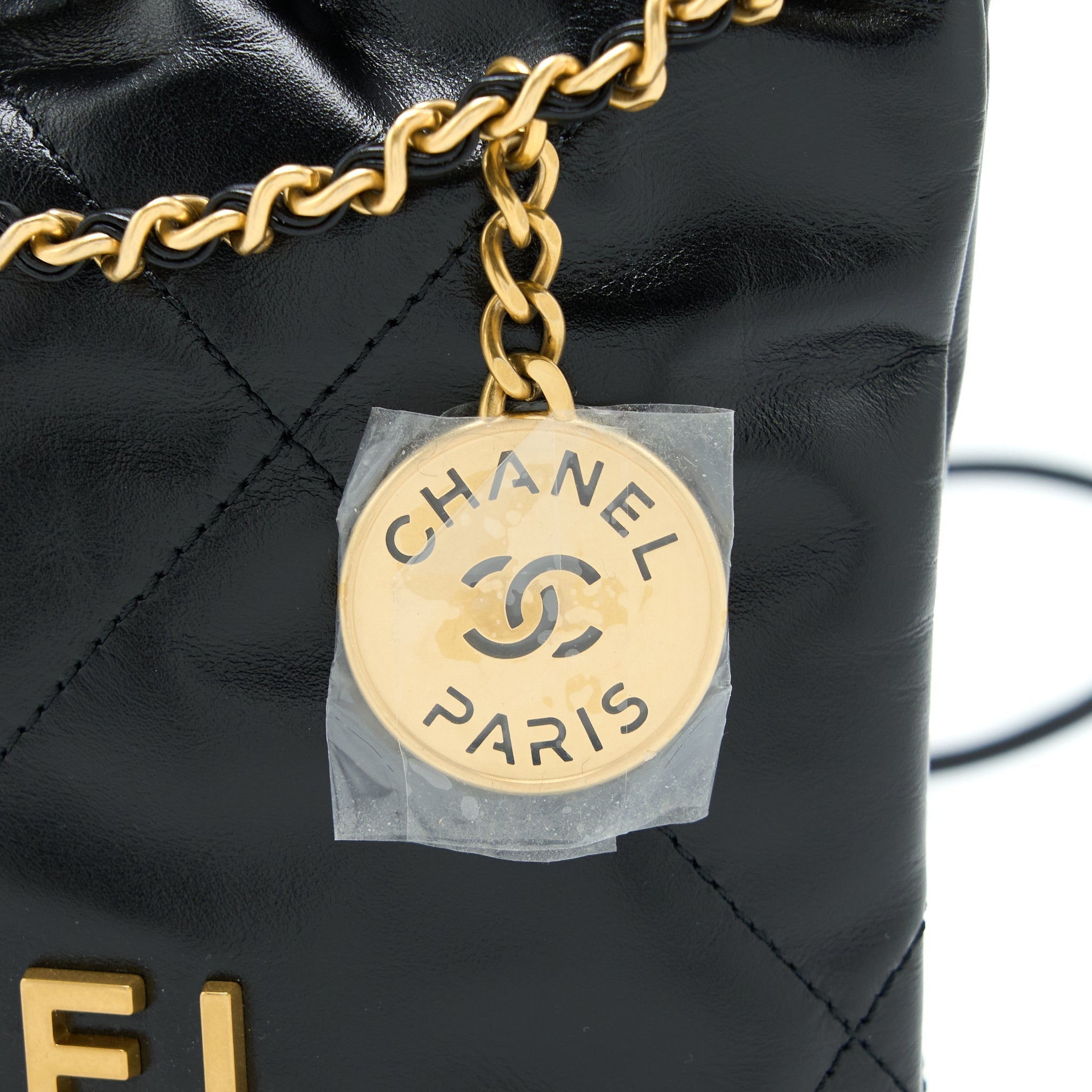 copy-of-chanel-mini-22-bag-shiny-calfskin-black-brushed-ghw-microchip