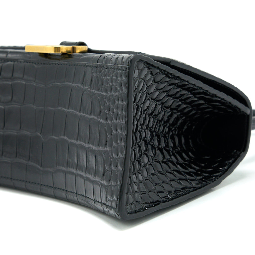 balenciaga-hourglass-s-croc-embossed-leather-handbag-black-ghw