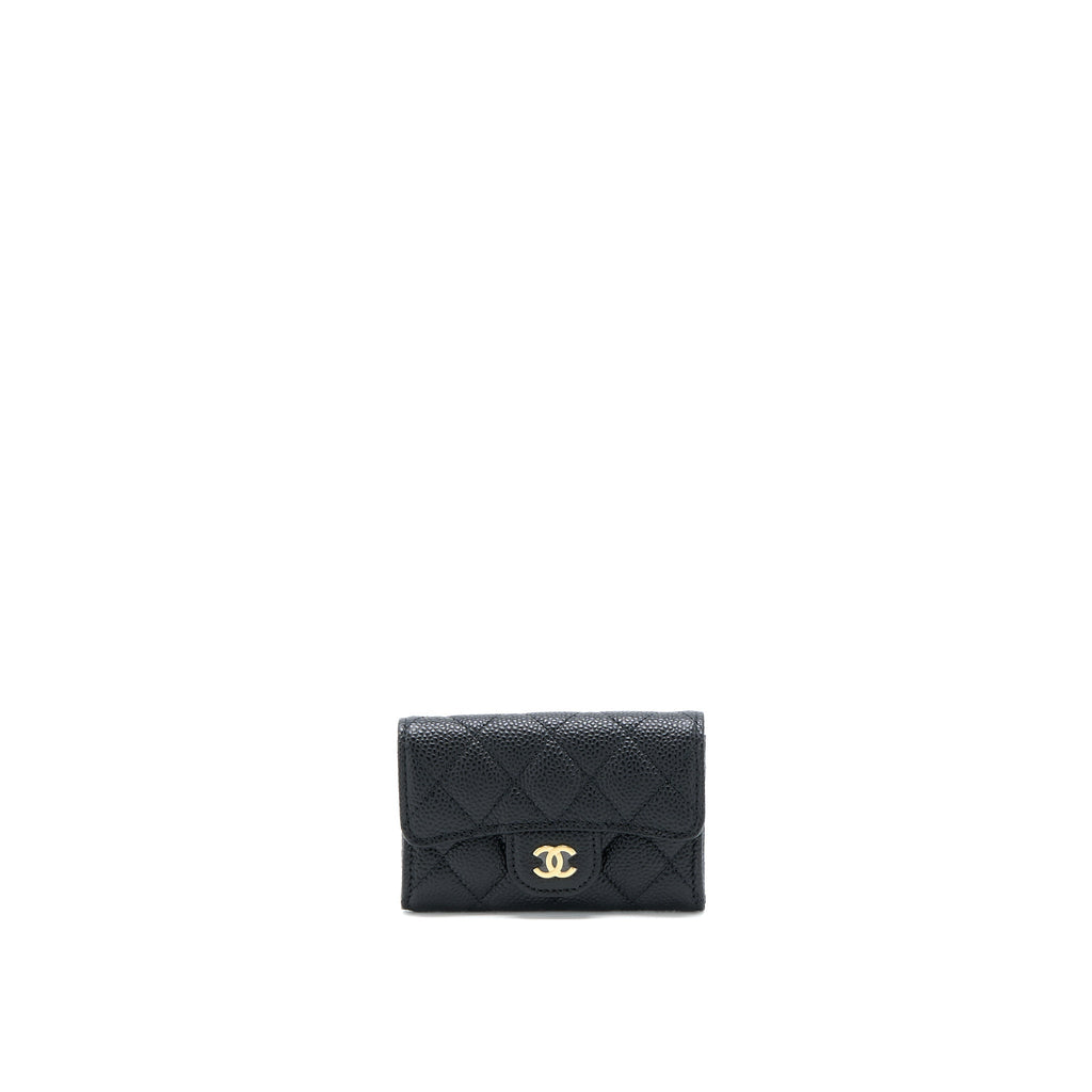 chanel-classic-flap-card-holder-cavair-leather-black-lghw
