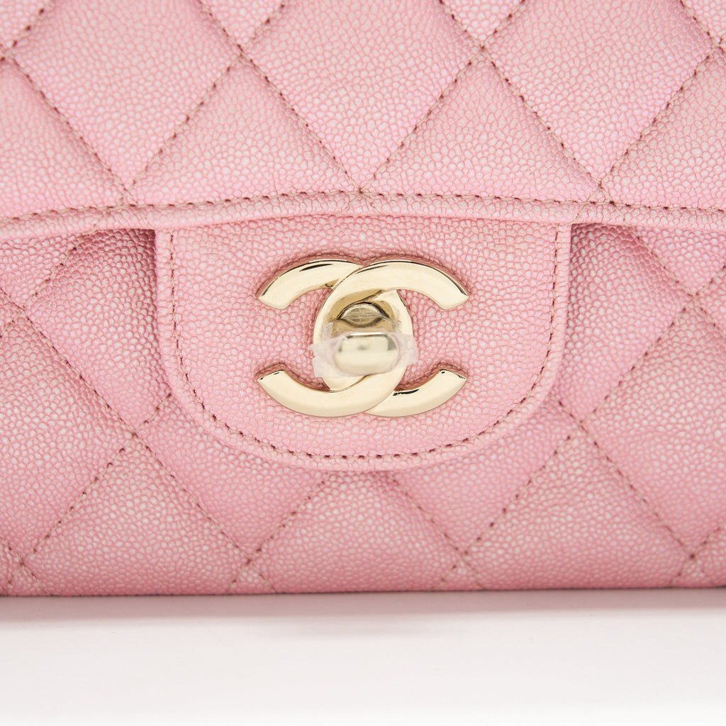 chanel-iridescent-pearly-pink-medium-classic-double-flap-bag-caviar-with-lghw-1