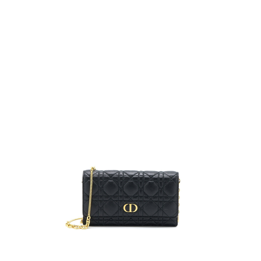 dior-caro-pouch-cannage-calfskin-black-ghw