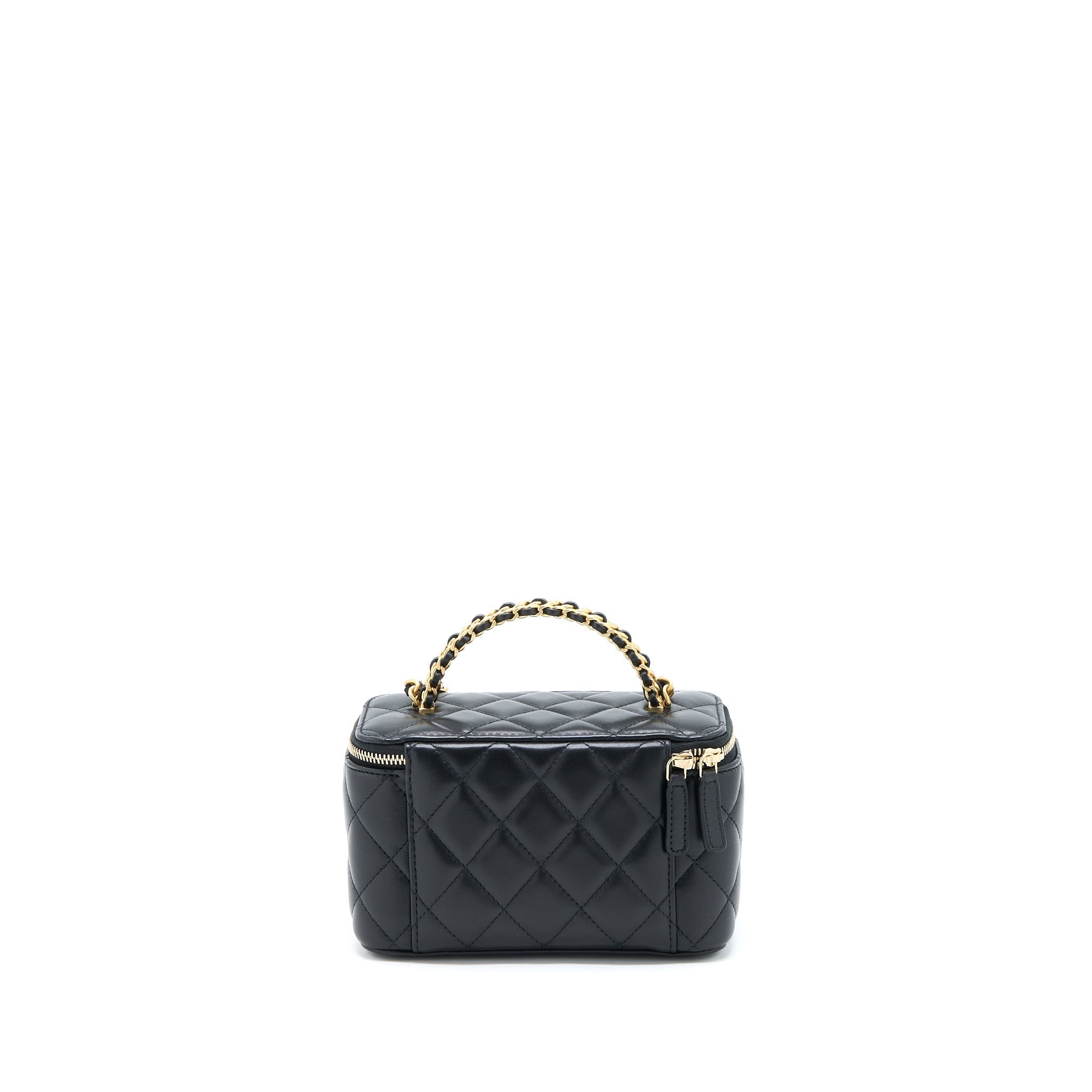 chanel-leather-chain-top-handle-long-vanity-lambskin-black-ghw
