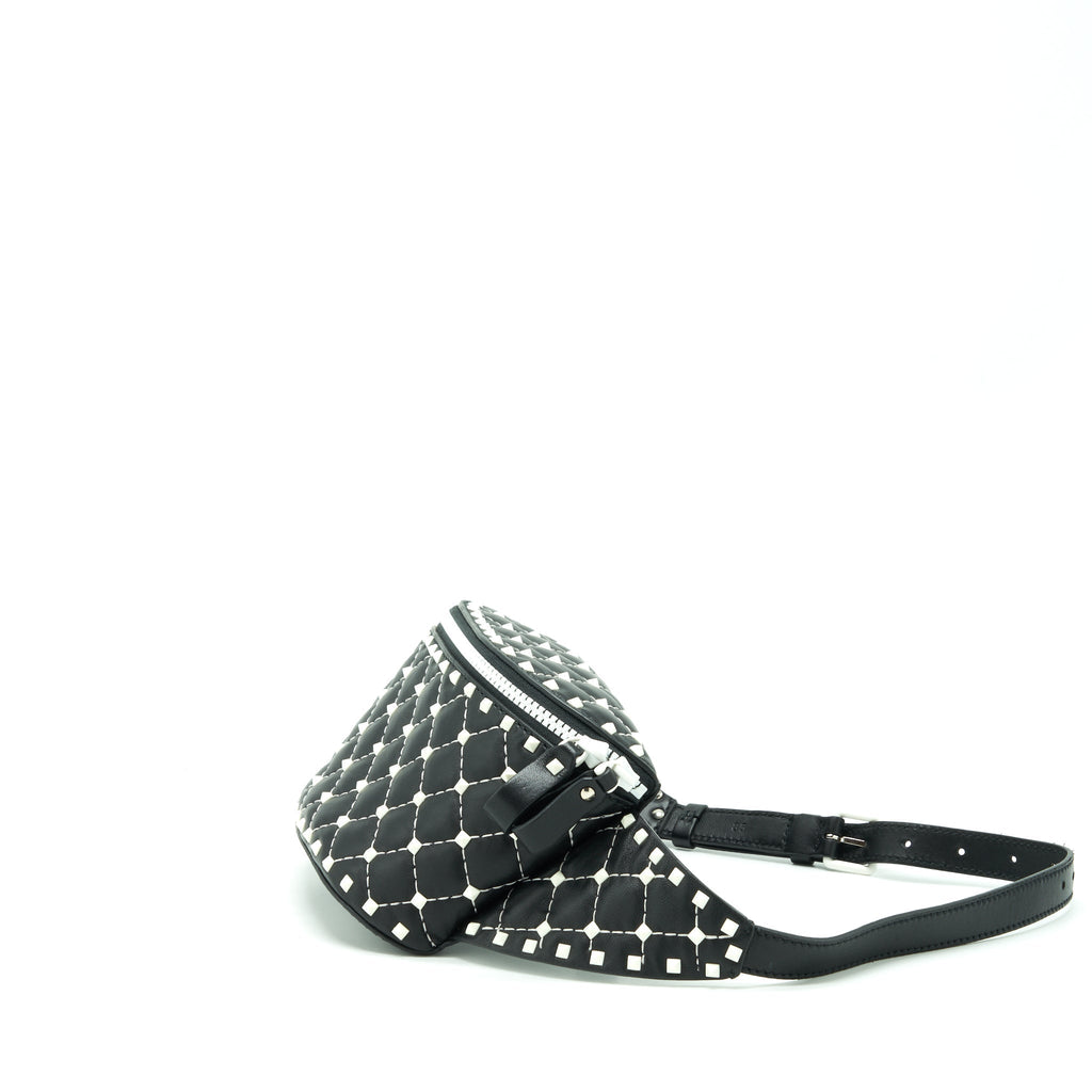 valentino-rockstud-belt-bag-black-white-hardware