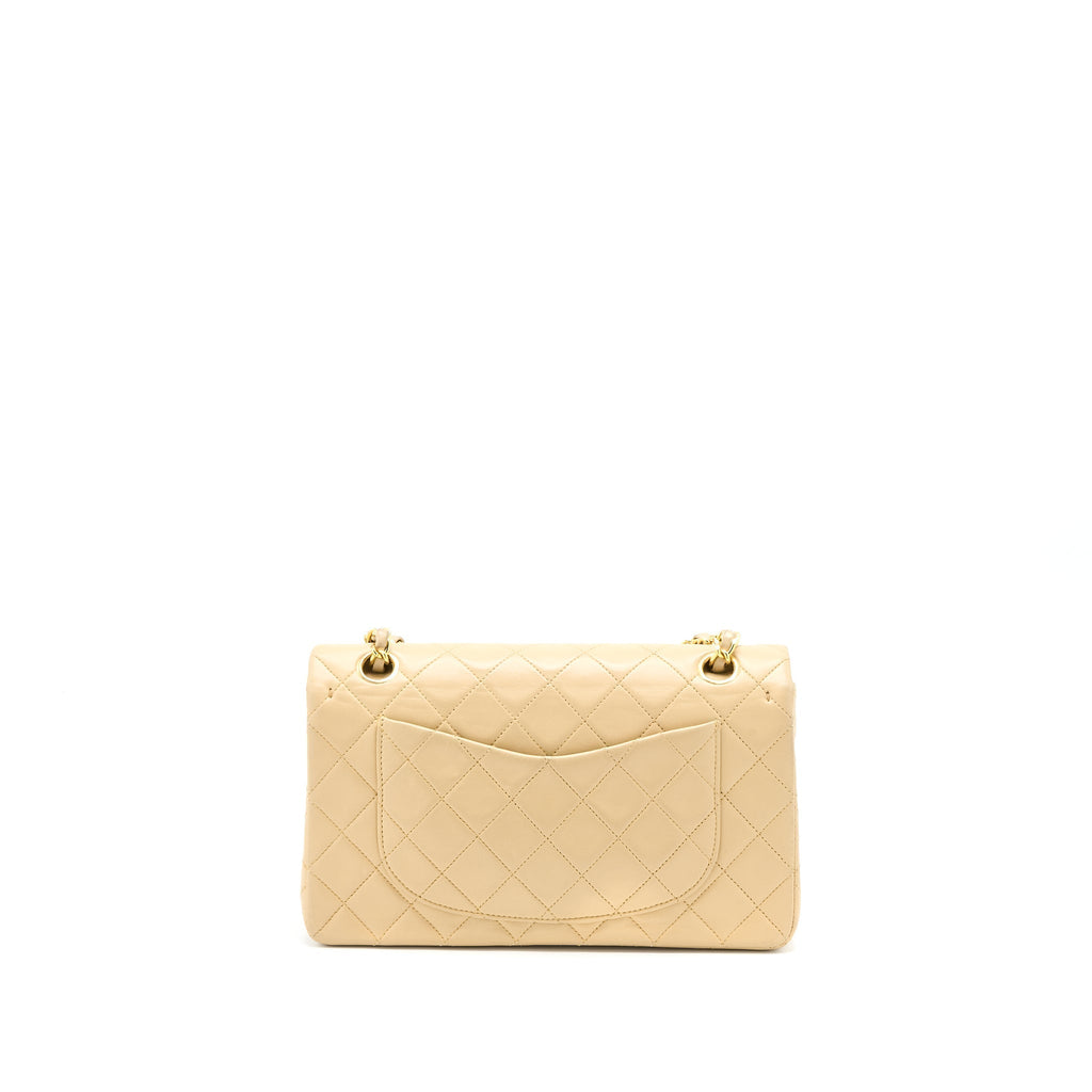 chanel-vintage-classic-double-flap-bag-lambskin-beige-ghw