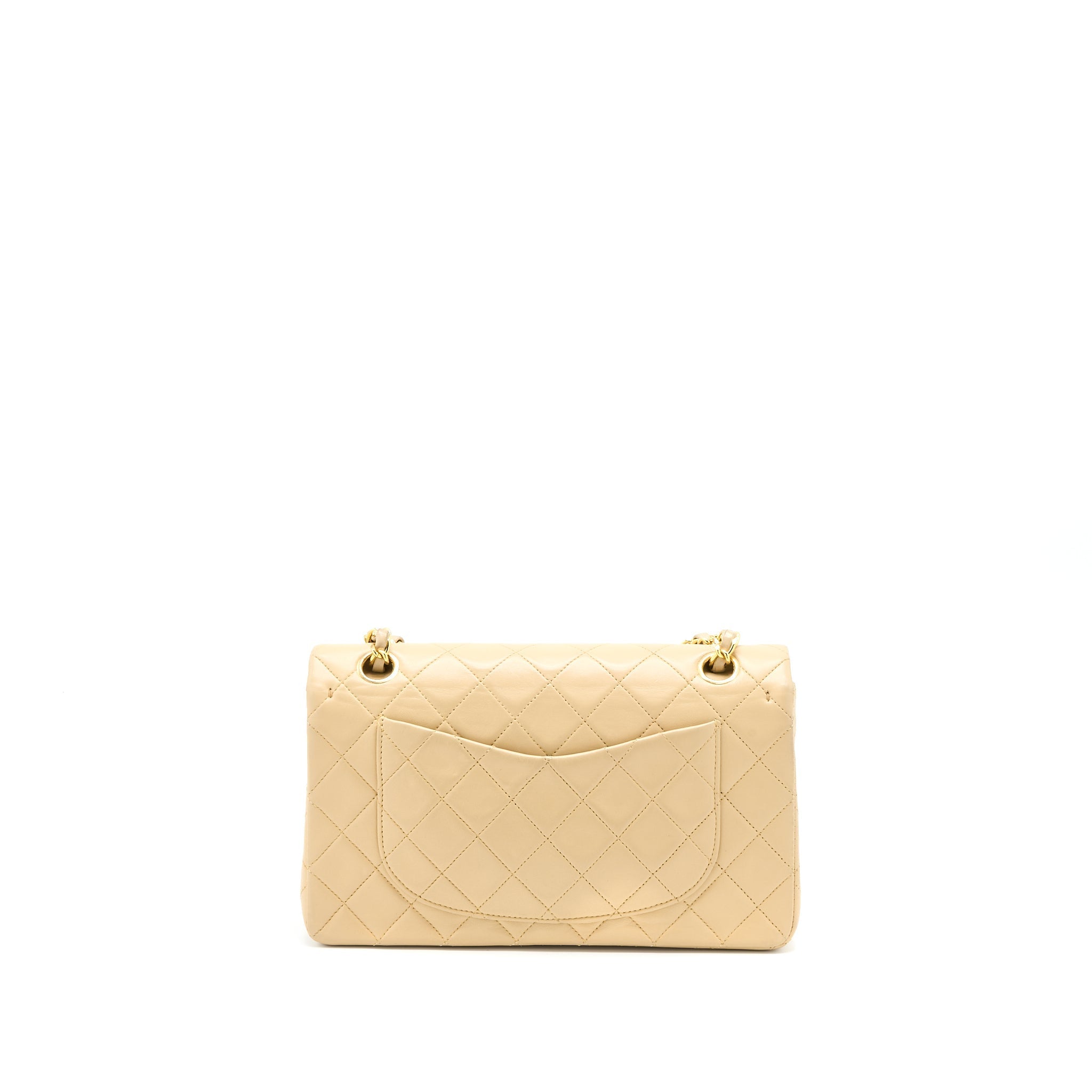 chanel-vintage-classic-double-flap-bag-lambskin-beige-ghw