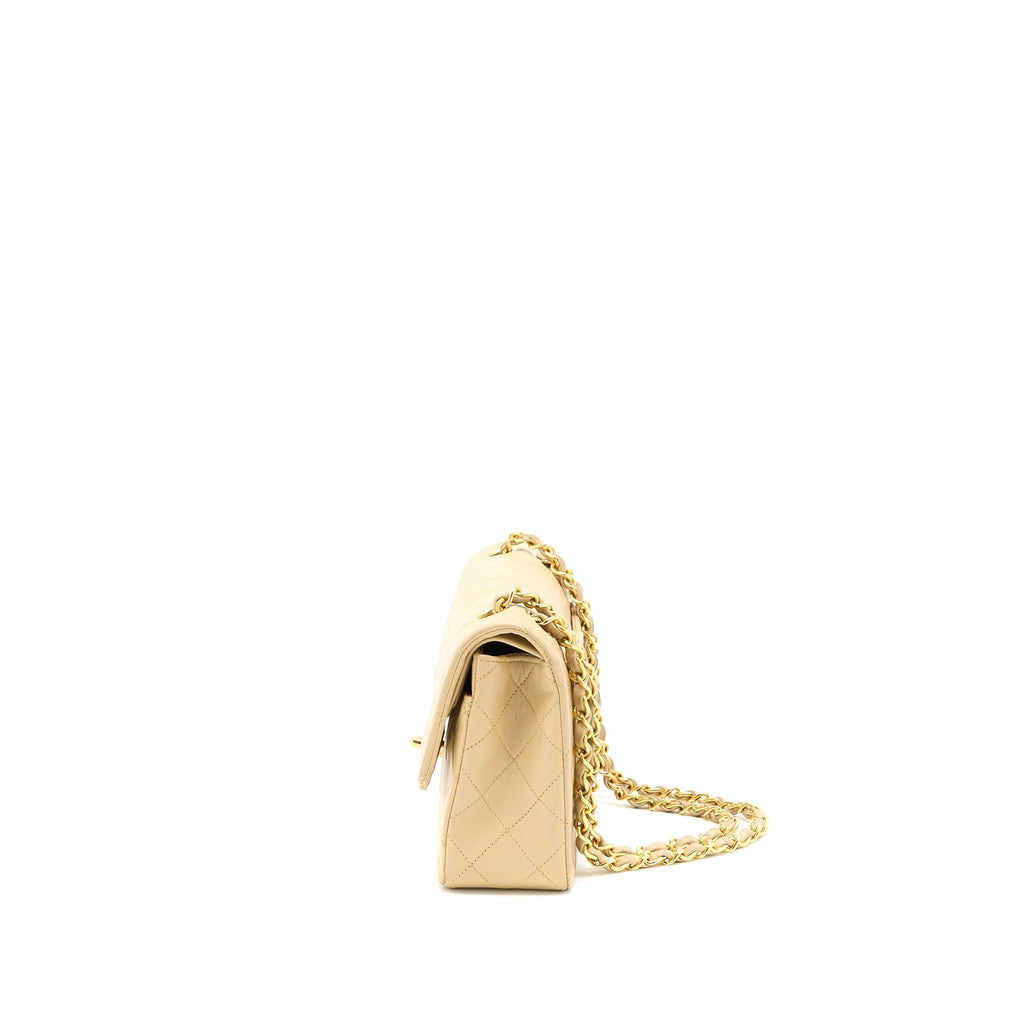chanel-vintage-classic-double-flap-bag-lambskin-beige-ghw
