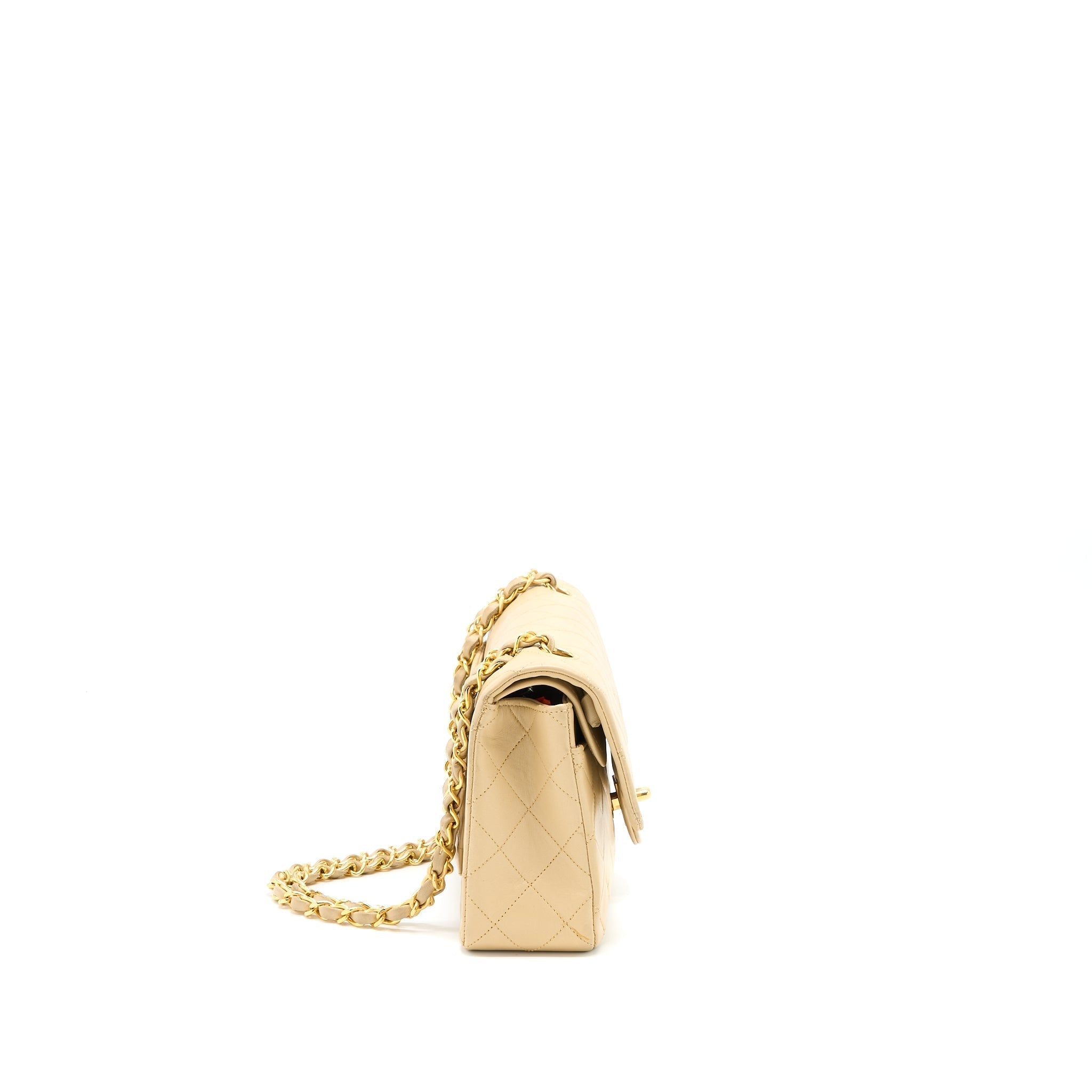 chanel-vintage-classic-double-flap-bag-lambskin-beige-ghw
