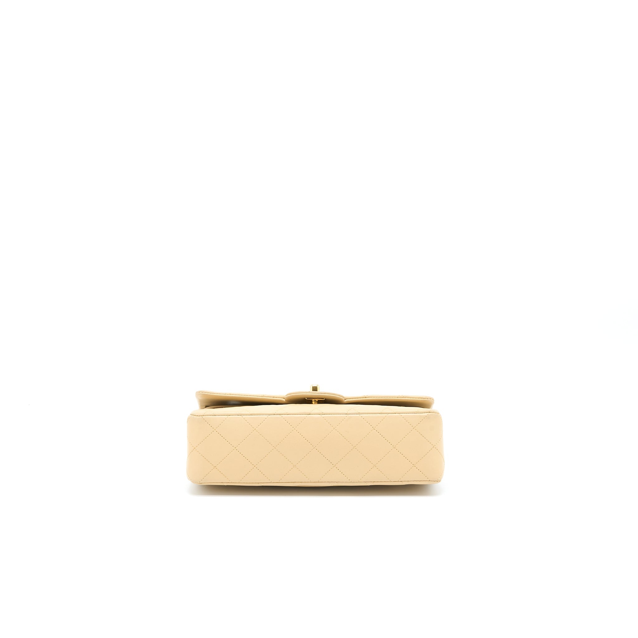chanel-vintage-classic-double-flap-bag-lambskin-beige-ghw