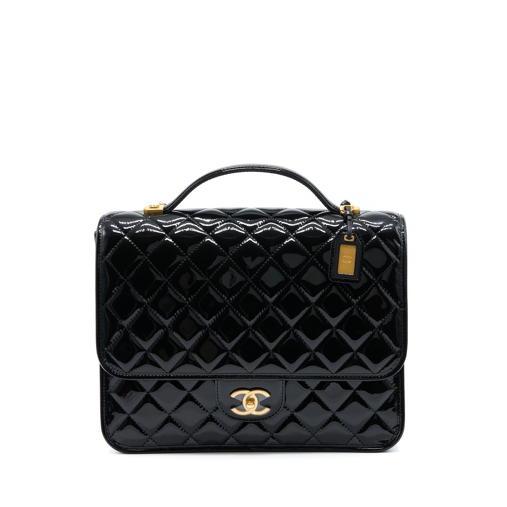 chanel-22k-large-backpack-patent-black-brushed-gold-hardware-microchip