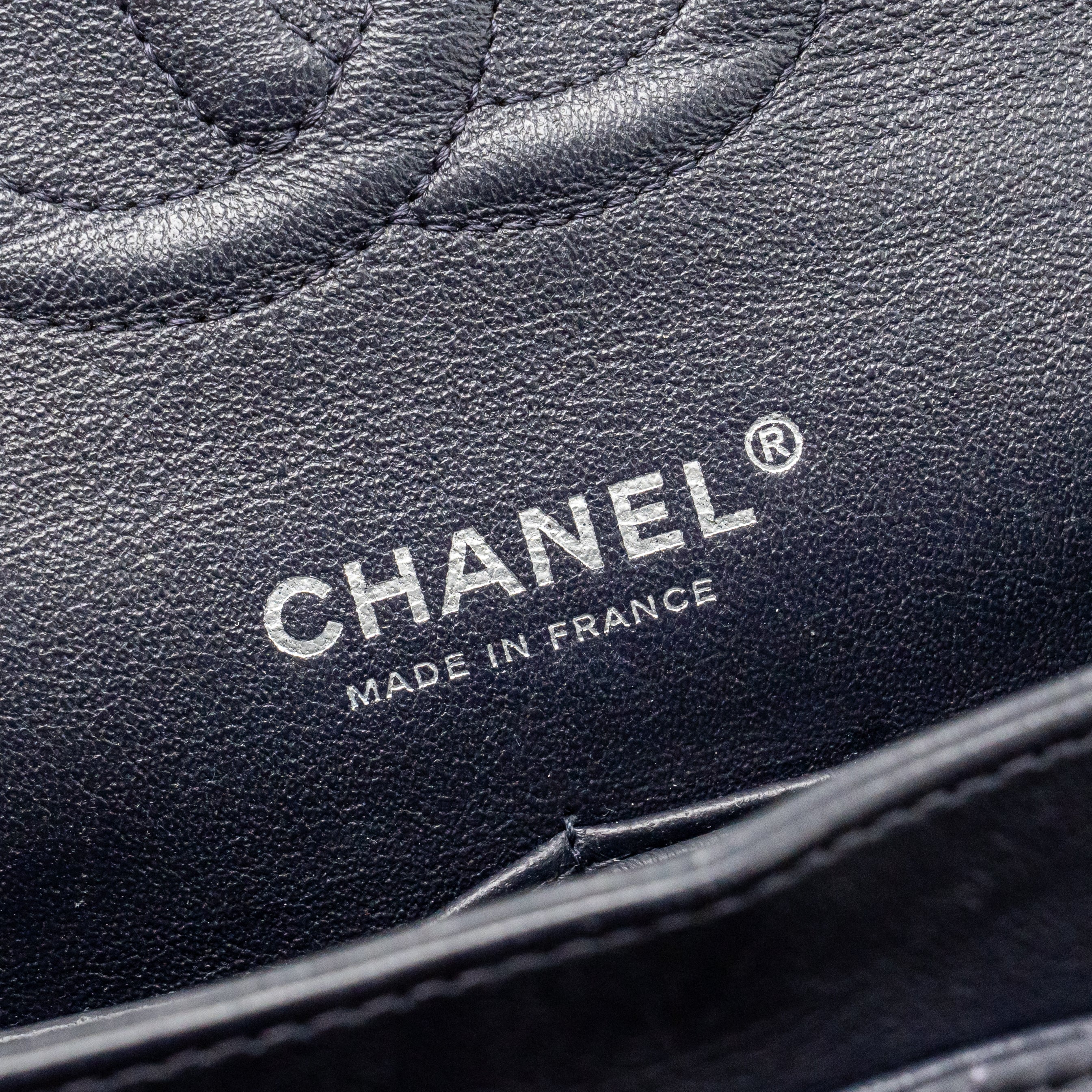 chanel-medium-classic-double-flap-bag-lambskin-dark-blue-shw