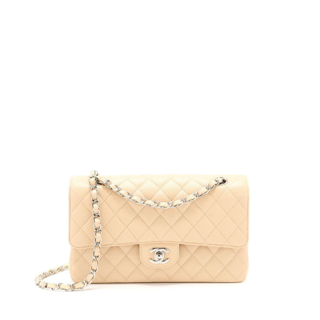 chanel-classic-double-flap-bag-caviar-light-beige-shw