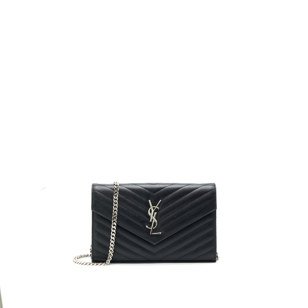 saint-laurent-envelope-chain-wallet-black-with-shw
