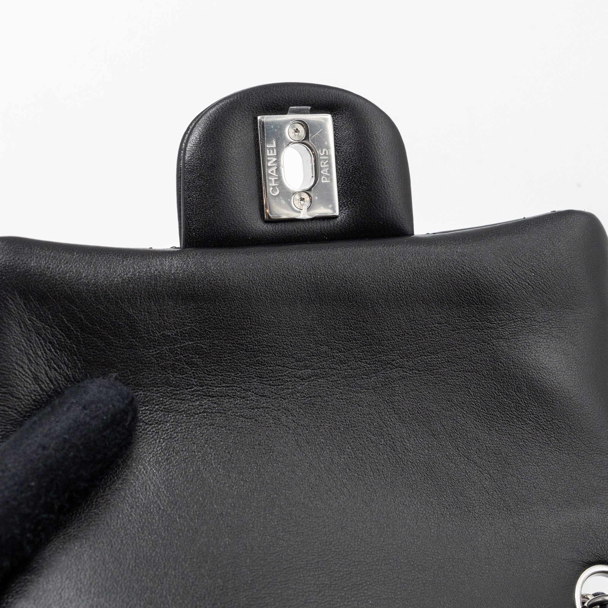 chanel-mini-square-flap-bag-lambskin-black-shw-microchip
