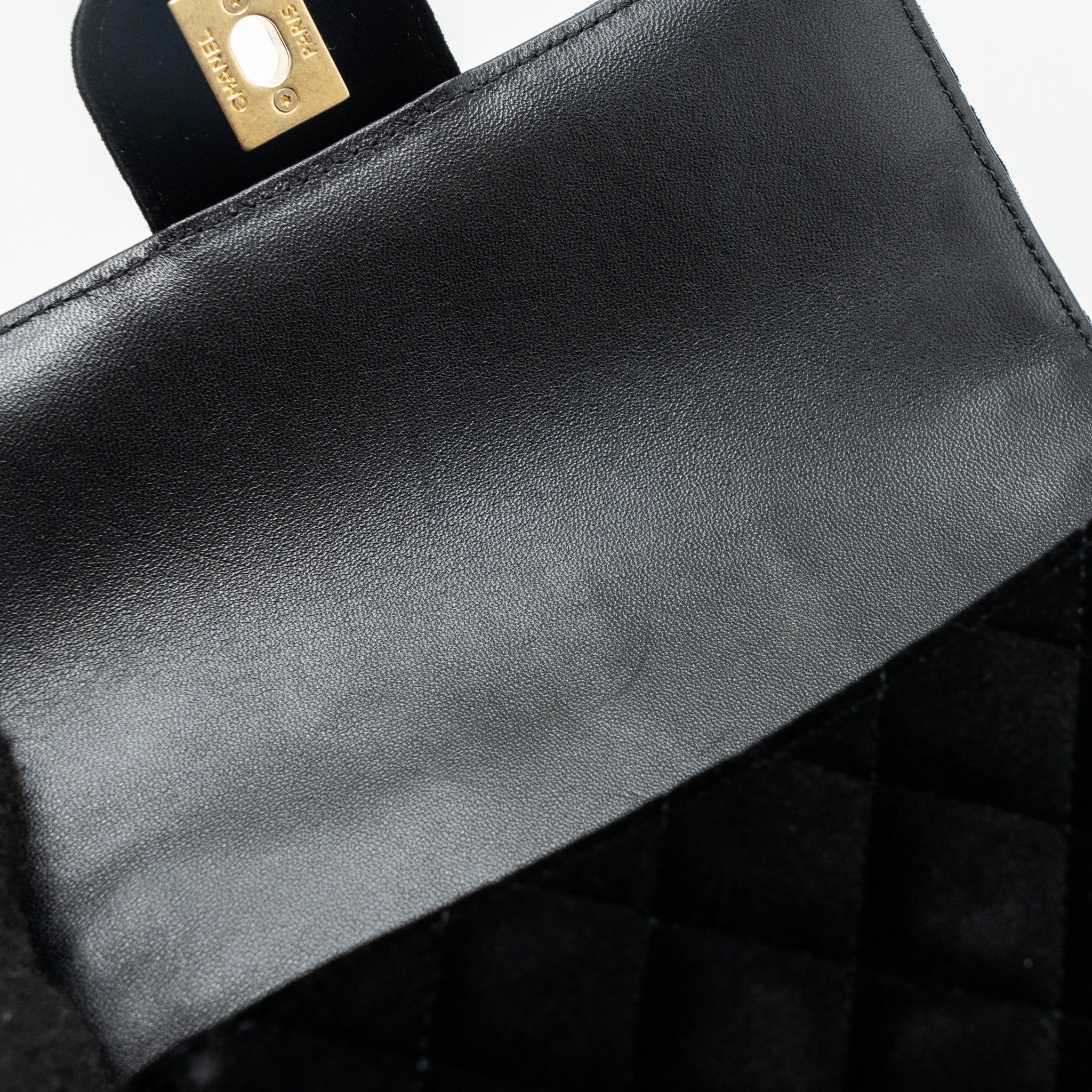 chanel-square-flap-bag-with-letter-chain-velvet-black-ghw-micrpchip