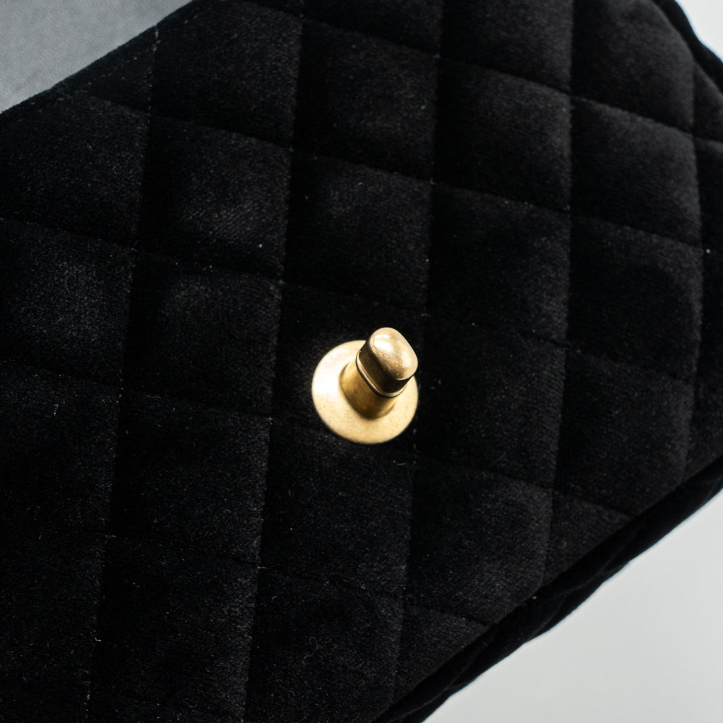 chanel-square-flap-bag-with-letter-chain-velvet-black-ghw-micrpchip
