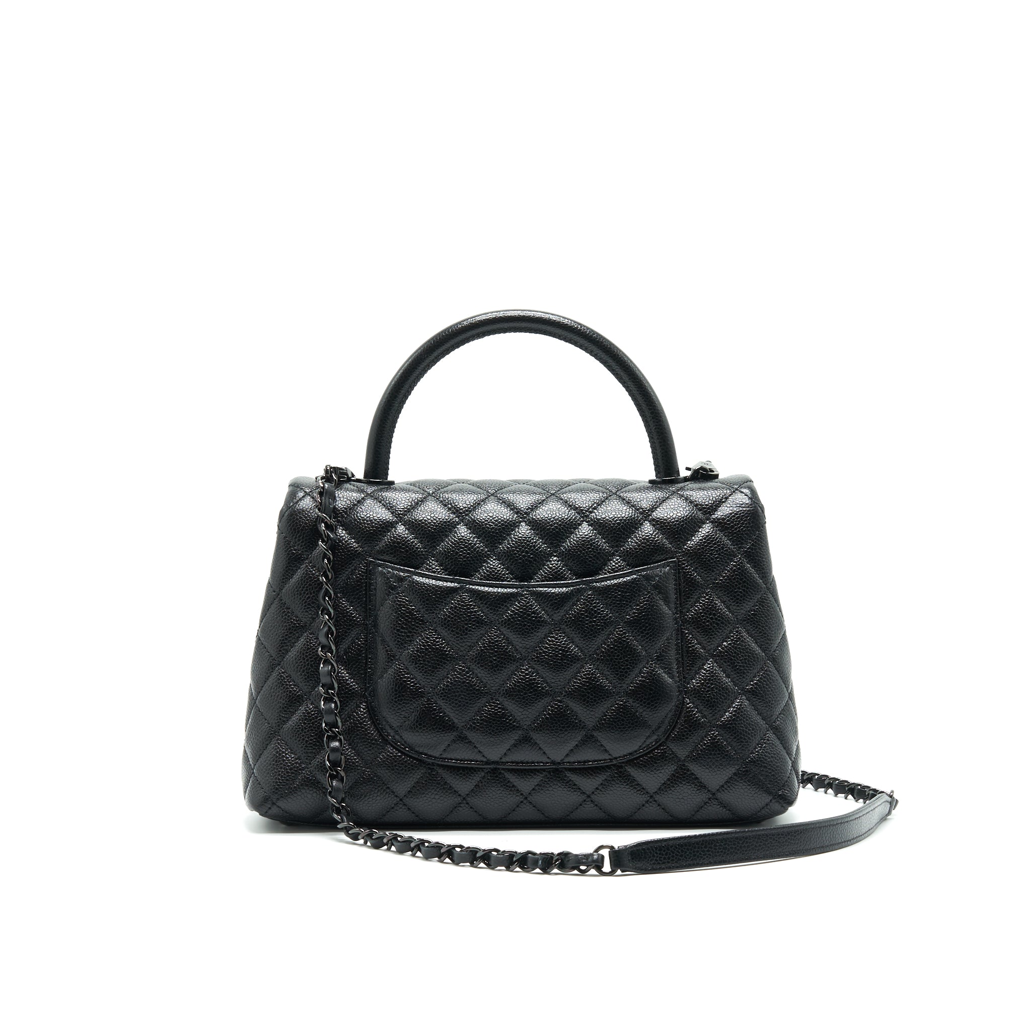 chanel-coco-handle-small-flap-bag-grained-calfskin-black-metal