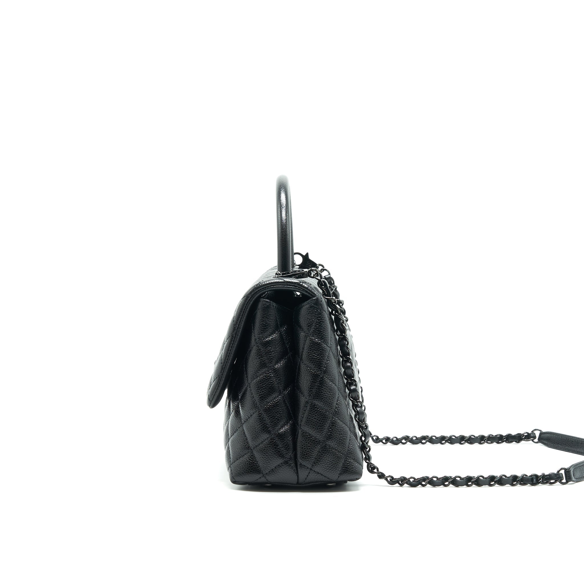 chanel-coco-handle-small-flap-bag-grained-calfskin-black-metal