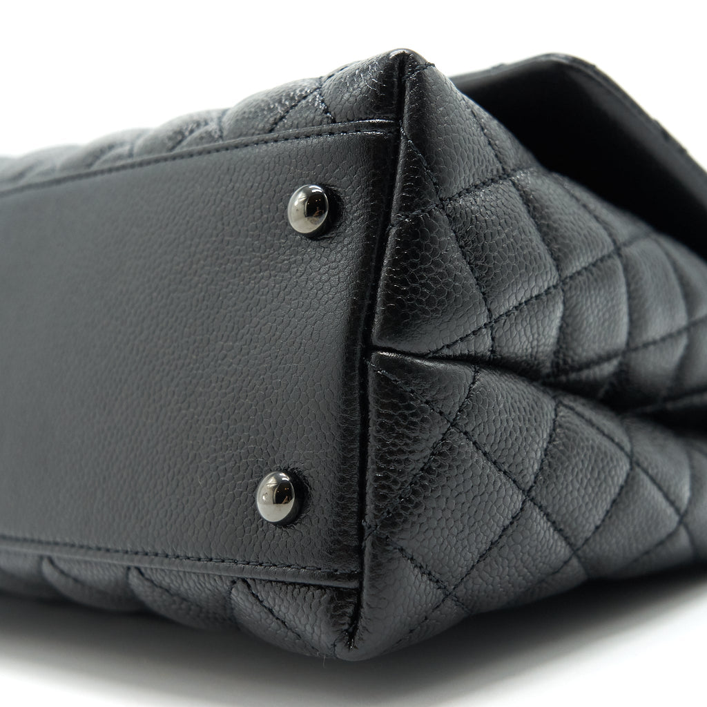chanel-coco-handle-small-flap-bag-grained-calfskin-black-metal
