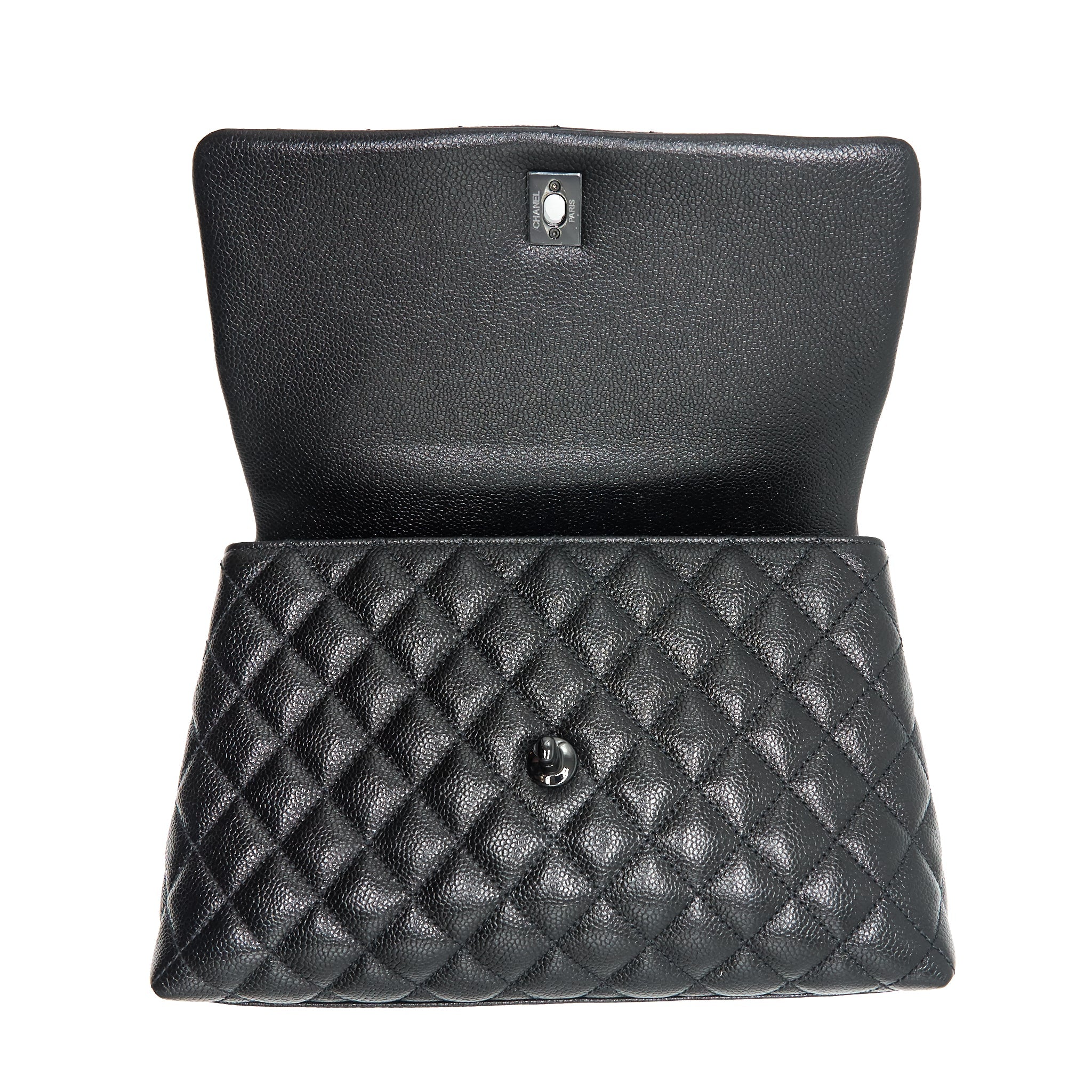 chanel-coco-handle-small-flap-bag-grained-calfskin-black-metal
