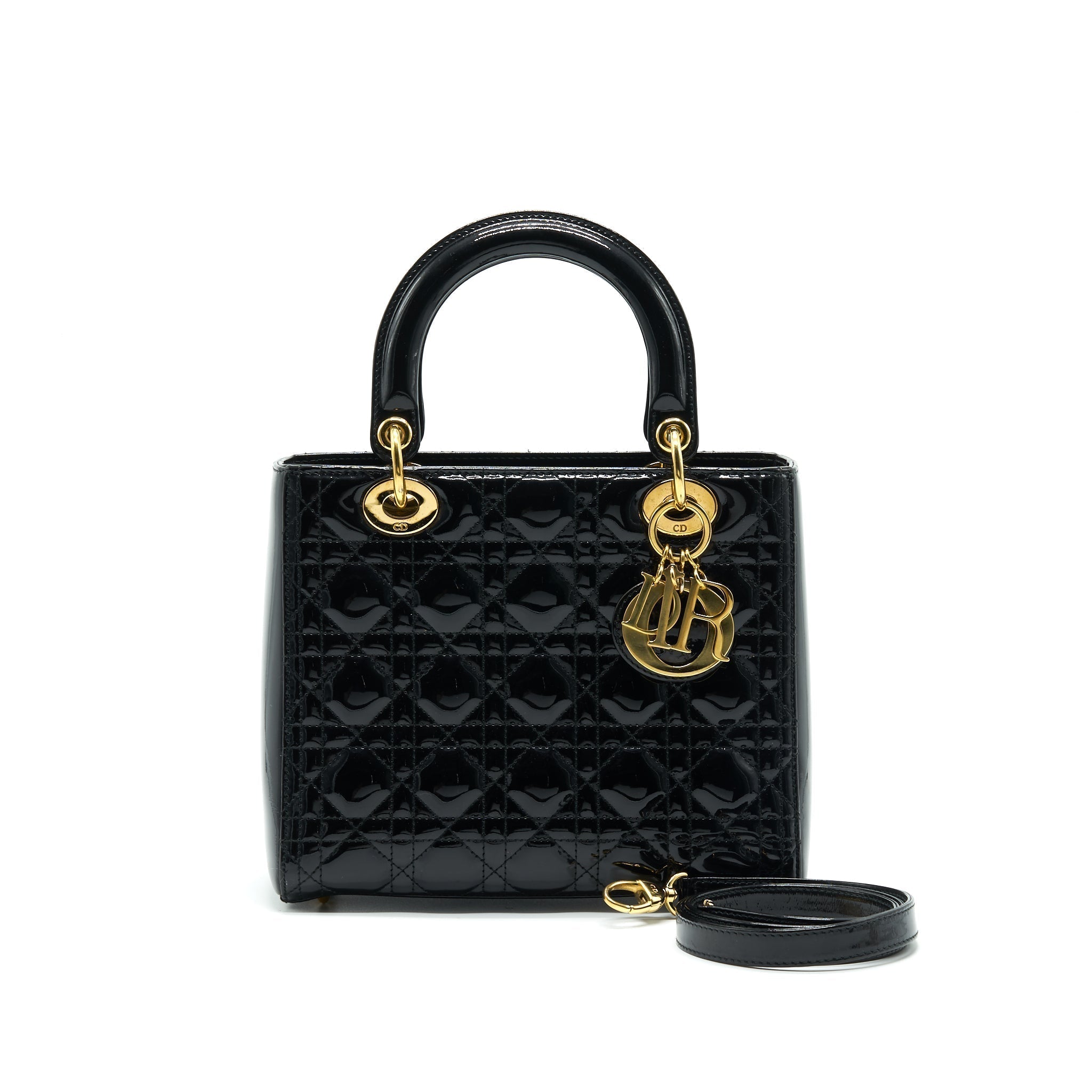 christian-dior-black-patent-leather-medium-lady-dior