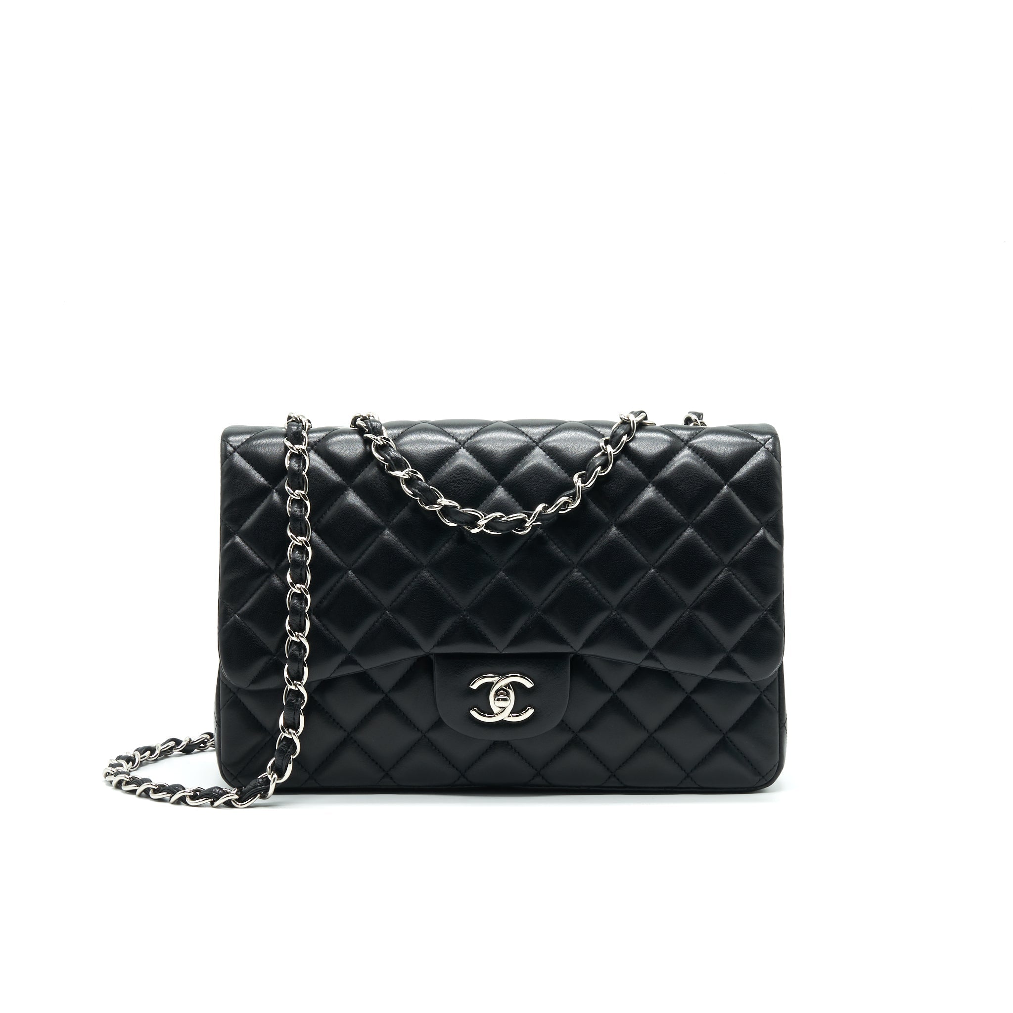 chanel-single-flap-jumbo-bag-lambskin-black-shw